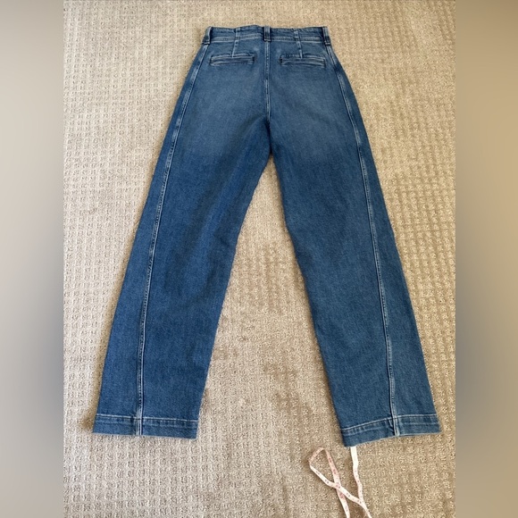 Madewell Tapered Denim Trousers Size 28 New With Tags - Picture 12 of 14